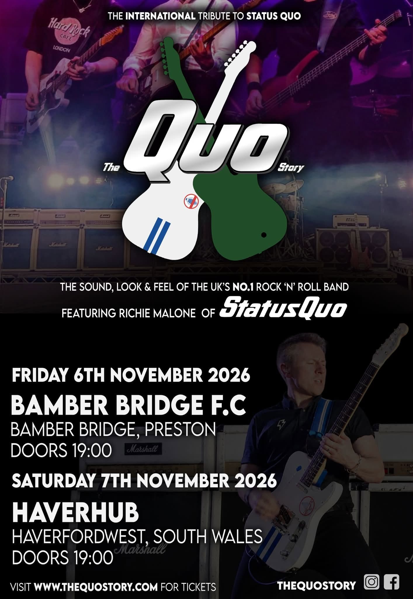 The Quo Story Live at Brig - Friday 6 November