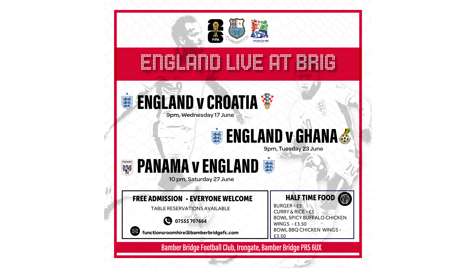 England Live at Brig